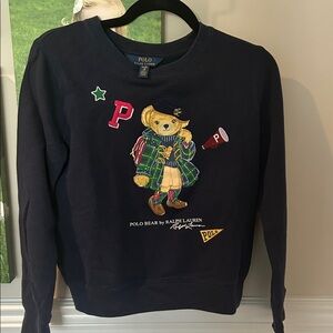 Ralph Lauren Navy Blue Bear Sweatshirt